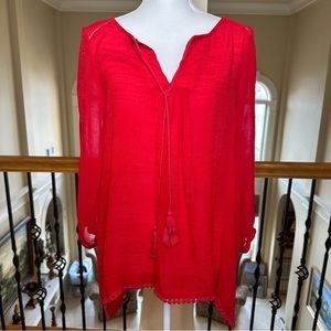 Bobeau, Rose Red Tunic, Size M